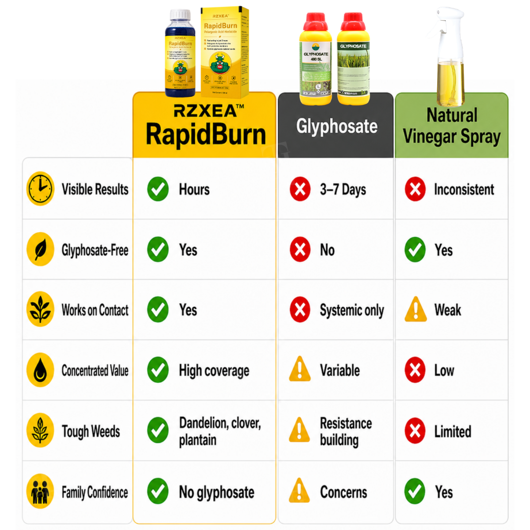 ⏱️ Works in 2H|RZXEA™ RapidBurn Pelargonic Acid Herbicide