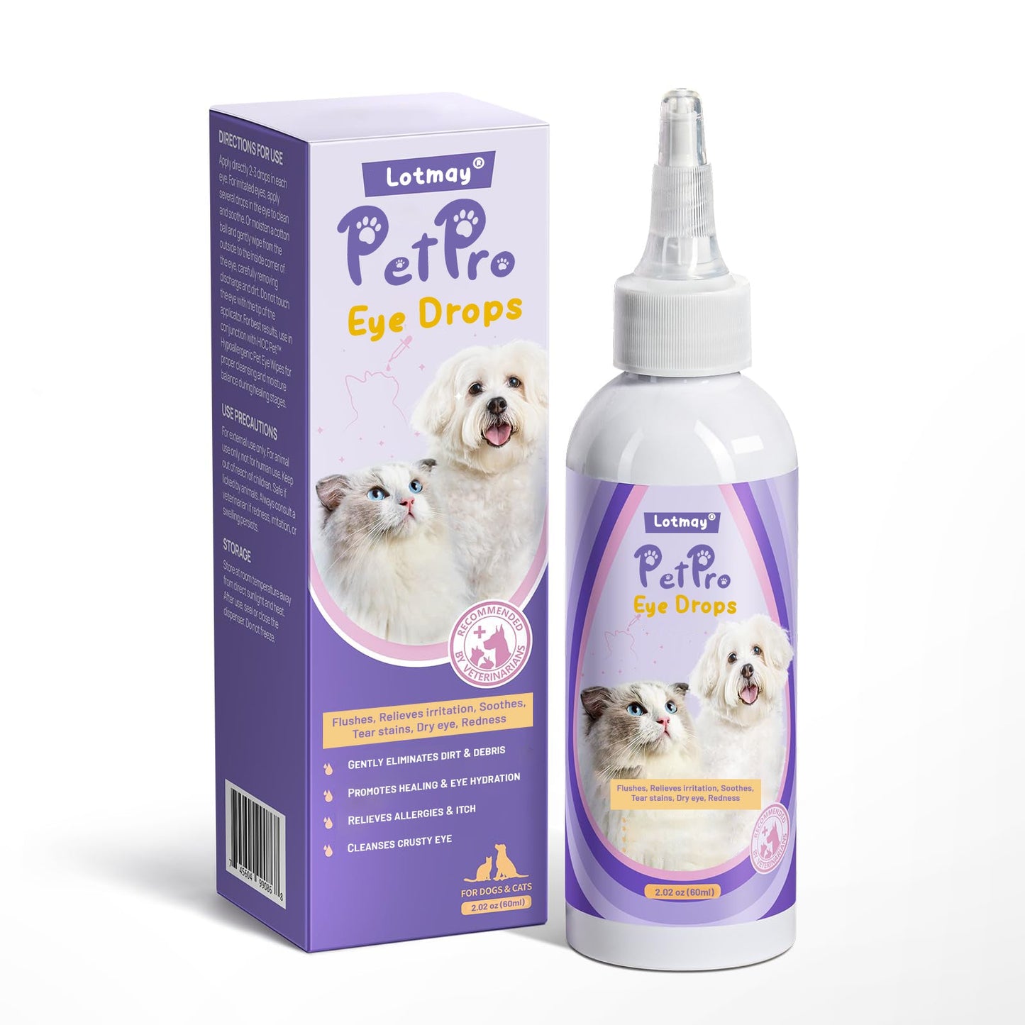 🐾🛡️Lotmay® PetPro Eye Drops-😾Daily L-Lysine Drops for Feline Herpes & Eye Care🐾
