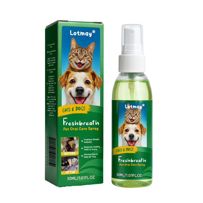 ✨Lotmay® FreshBreath Pet Oral Care Spray – 🦷3-Day Fresh Breath Solution 🐾