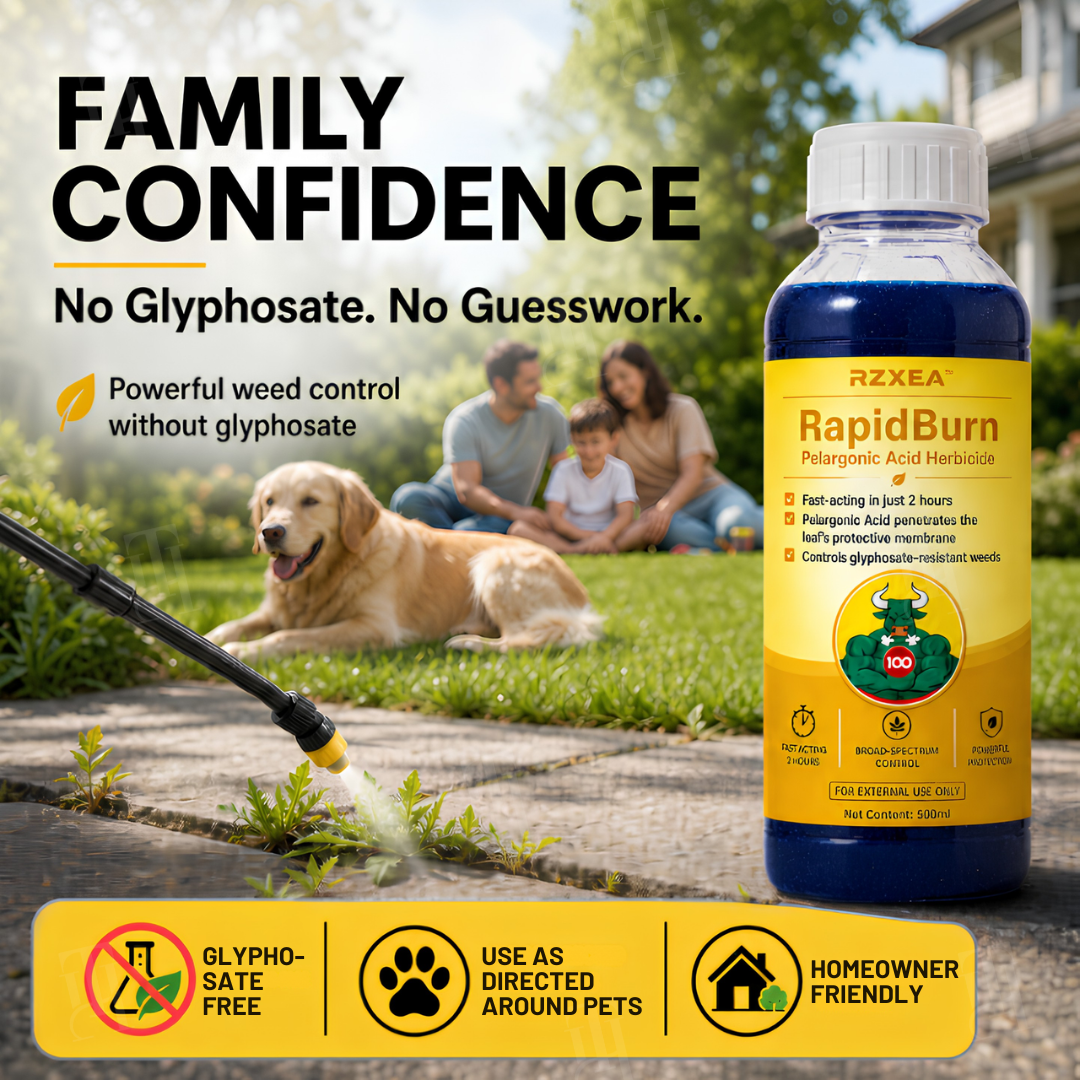 ⏱️ Works in 2H｜RZXEA™ RapidBurn Pelargonic Acid Herbicide