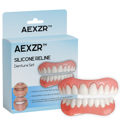 🔥2024 North America Best Seller TOP1🔥AEXZR™ Silicone Reline Denture Set