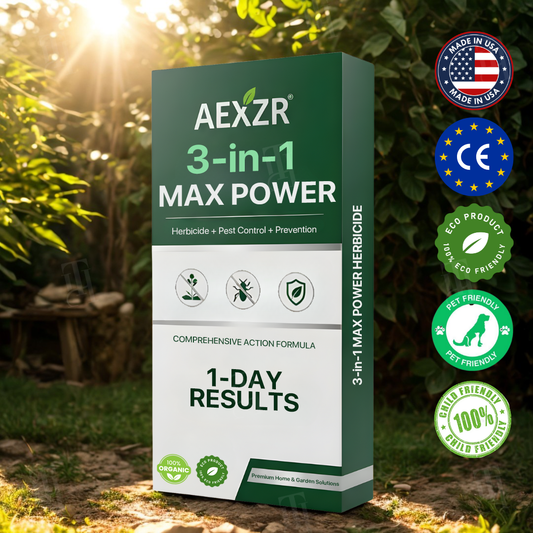 🏆AEXZR® 3 in 1 Max Power Herbicide Kill Weeds DEAD in 24 Hours – Organic, Pet-Safe Garden Guardian! 🔥
