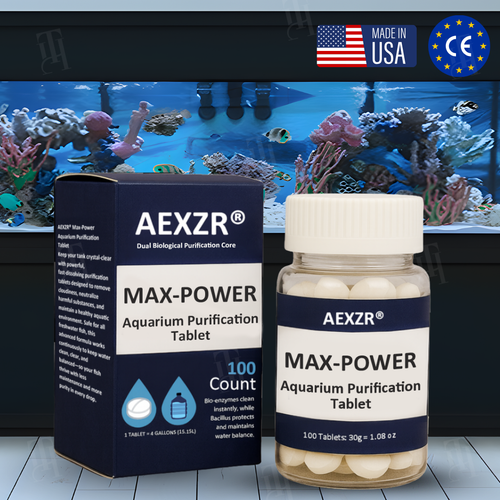 ✨AEXZR® Max-Power Aquarium Purification 🐠Tablet Bio-Cleaning, Reduces Water Changes🌊