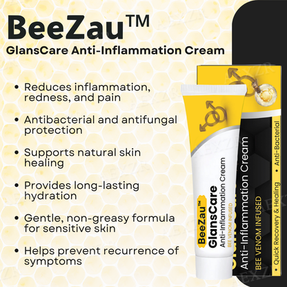 BeeZau™ GlansCare Anti-Inflammation Cream(⏰𝐋𝐢𝐦𝐢𝐭𝐞𝐝 𝐭𝐢𝐦𝐞 𝐝𝐢𝐬𝐜𝐨𝐮𝐧𝐭 𝐋𝐚𝐬𝐭 𝟑𝟎 𝐦𝐢𝐧𝐮𝐭𝐞𝐬⏰)