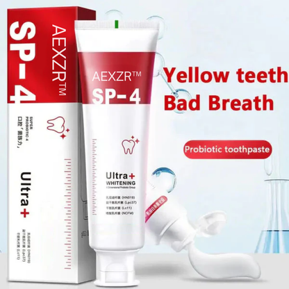 🔥2024 HOT SALE🔥 AEXZR™ SP-4 Probiotic Whitening Toothpaste