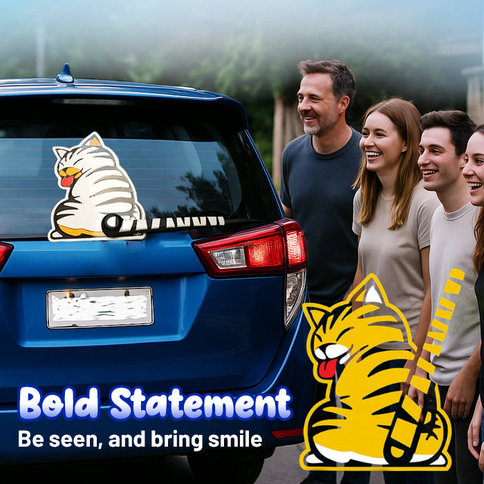 🏆AEXZR® Car Rear Wiper Charming Tail-Wagging Sticker - The Adorable Wag That Turns Heads & Smiles! 🐕✨