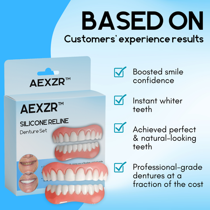 🔥2024 HOT SALE🔥AEXZR™ Silicone Reline Denture Set