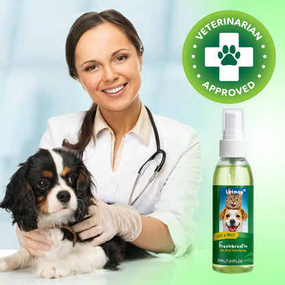 ✨Lotmay® FreshBreath Pet Oral Care Spray – 🦷3-Day Fresh Breath Solution 🐾