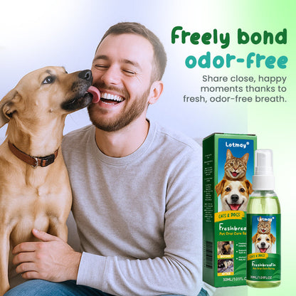 ✨Lotmay® FreshBreath Pet Oral Care Spray – 🦷3-Day Fresh Breath Solution 🐾