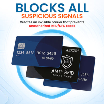 🏆✅Official Store |AEXZR® Anti-RFID Guard Card🌟Stop Electronic Skimming & Data Theft