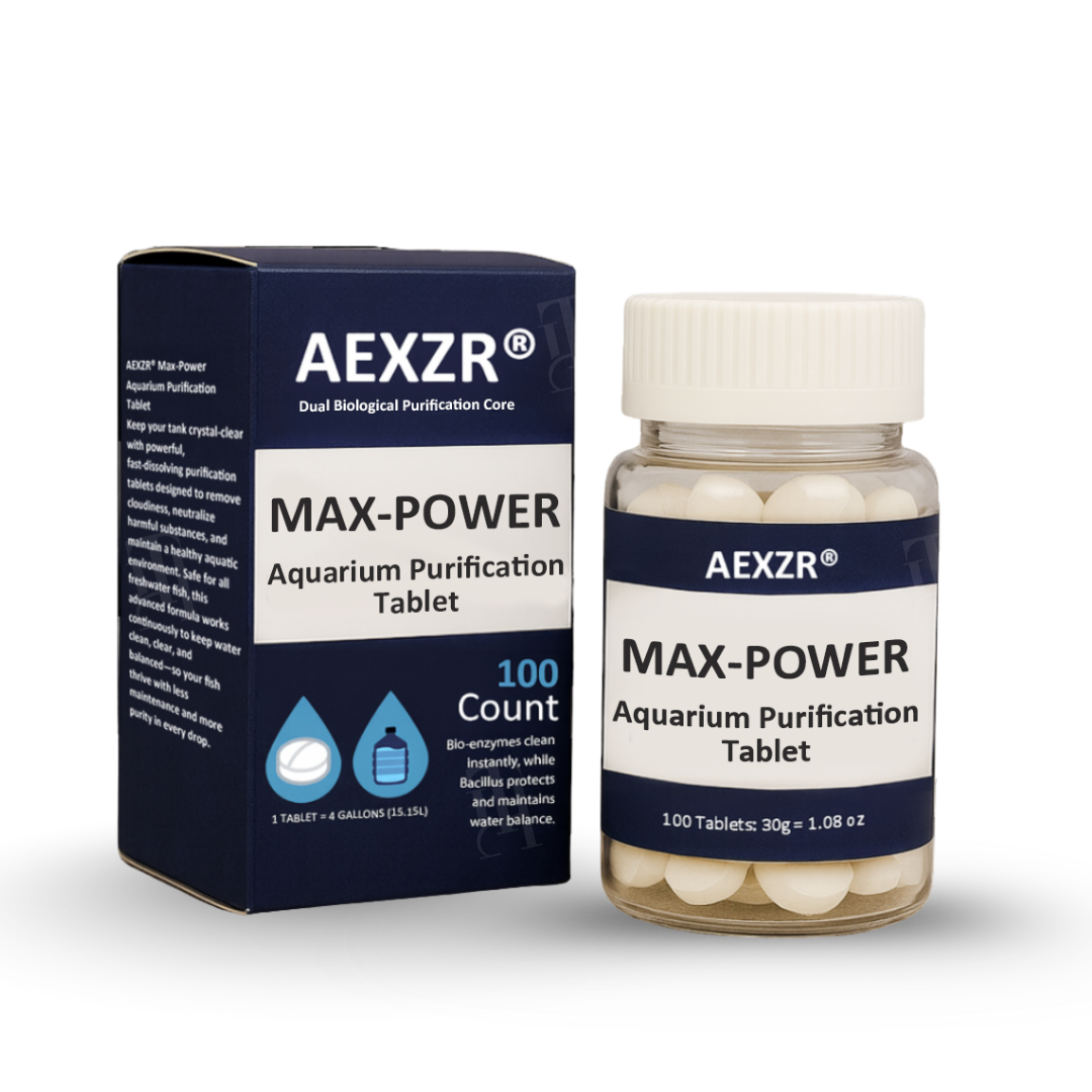 ✨AEXZR® Max-Power Aquarium Purification 🐠Tablet Bio-Cleaning, Reduces Water Changes🌊