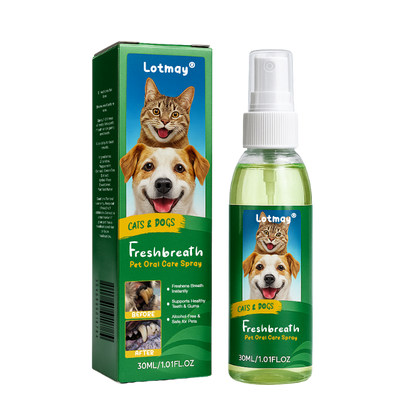 ✨Lotmay® FreshBreath Pet Oral Care Spray – 🦷3-Day Fresh Breath Solution 🐾
