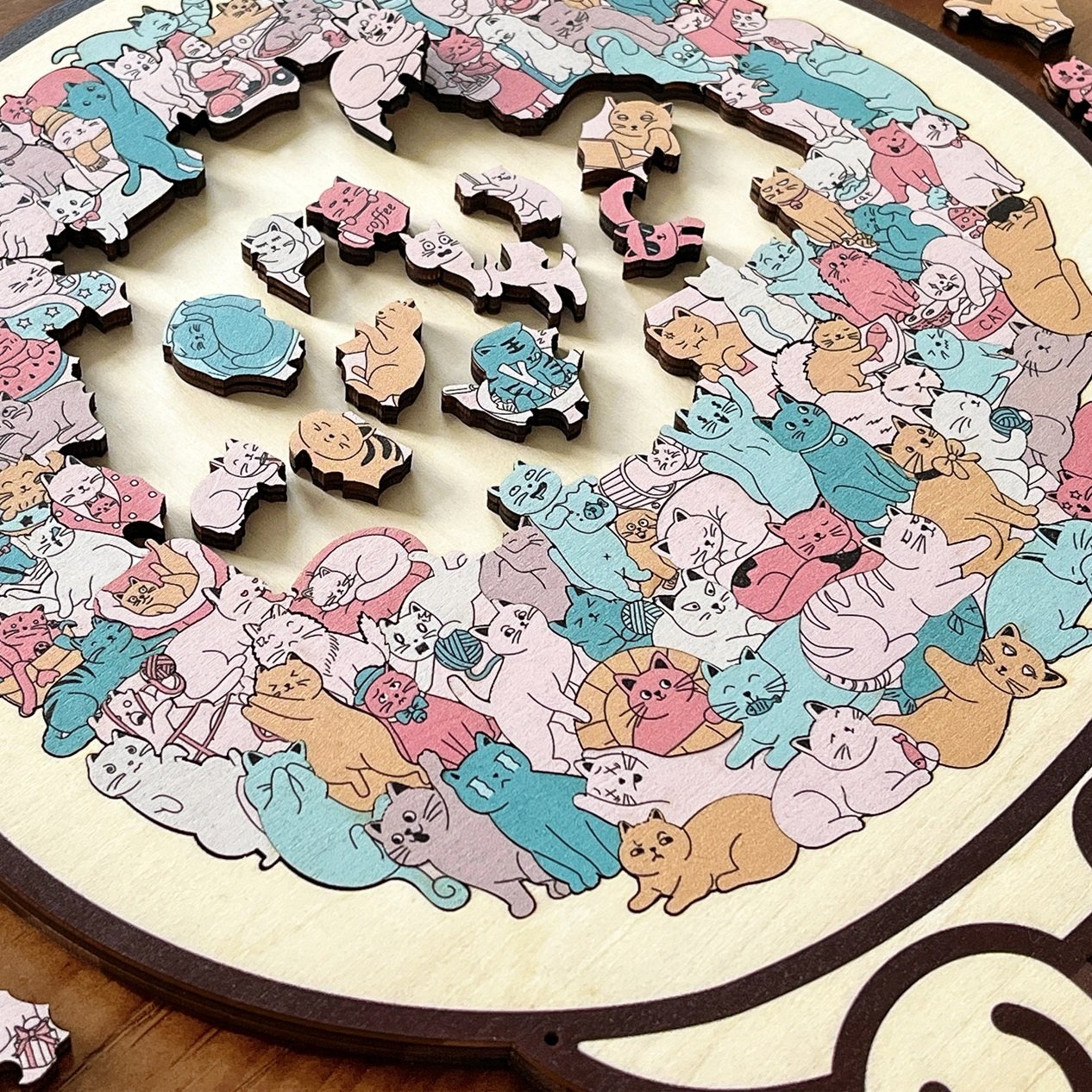 Macaron-Colored Cat