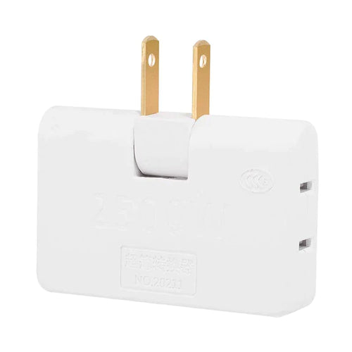 180 Degree Rotating 3 Way Flat Wall Outlet